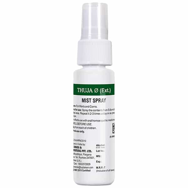 Baksons Homoeopathy Thuja Mist Spray 30 Gm