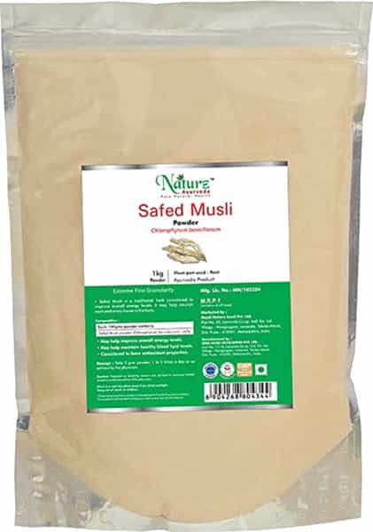 Naturz Ayurveda Safed Musli Powder - 1 Kg Value Pack Of 4