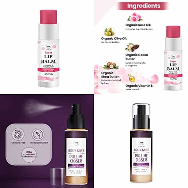 Tnw The Natural Wash Combo With Pull Me Closer Body Mist And Pomegranate Tinted | Lip Balm