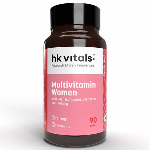 Hk Vitals Multivitamin For Women (90 Tablets) | Zinc | Vitamin C | Vitamin D