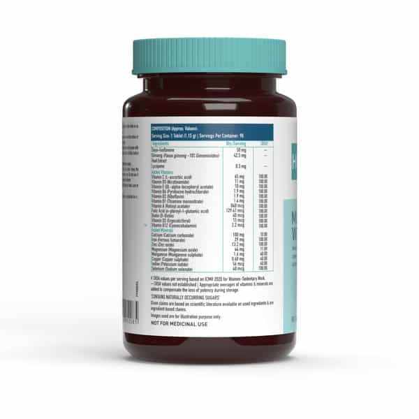 Hk Vitals Multivitamin For Women (90 Tablets) | Zinc | Vitamin C | Vitamin D