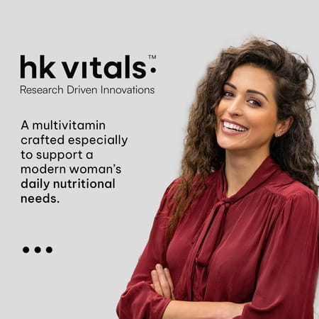 Hk Vitals Multivitamin For Women (90 Tablets) | Zinc | Vitamin C | Vitamin D