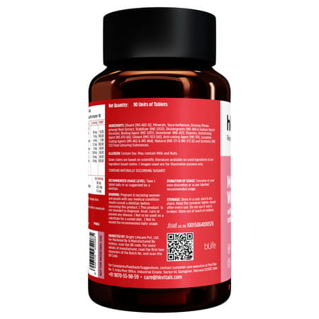 Hk Vitals Multivitamin For Women (90 Tablets) | Zinc | Vitamin C | Vitamin D