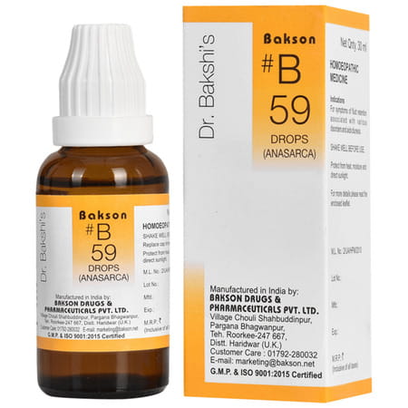 Dr Bakshi'S Bakson Homoeopathy B59 Anasarca Drops 30 Ml