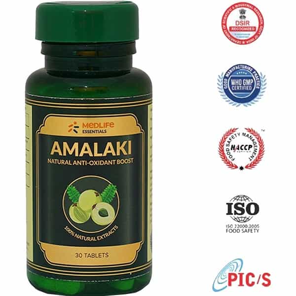 Medlife Essentials Amalaki - Immunity Booster Capsules - Natural Vitamin C - Bottle Of 30