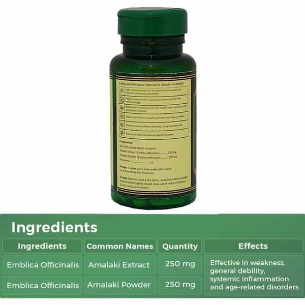 Medlife Essentials Amalaki - Immunity Booster Capsules - Natural Vitamin C - Bottle Of 30