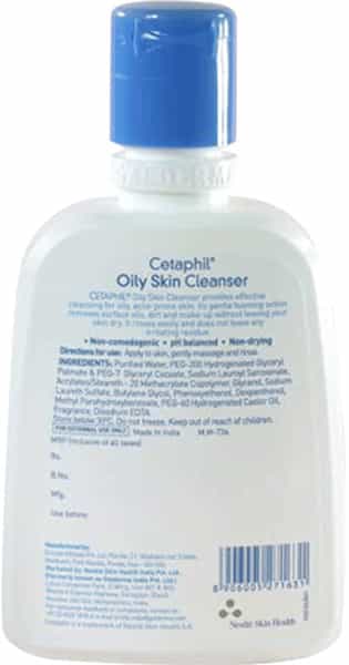 Cetaphil Moisturising Cream 80Gm & Oily Skin Cleanser 125Ml | Combo