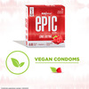 Manforce Epic Pleasure Long Lasting Premium Condoms Raspberry Flavour Disposable Pouch 3'S