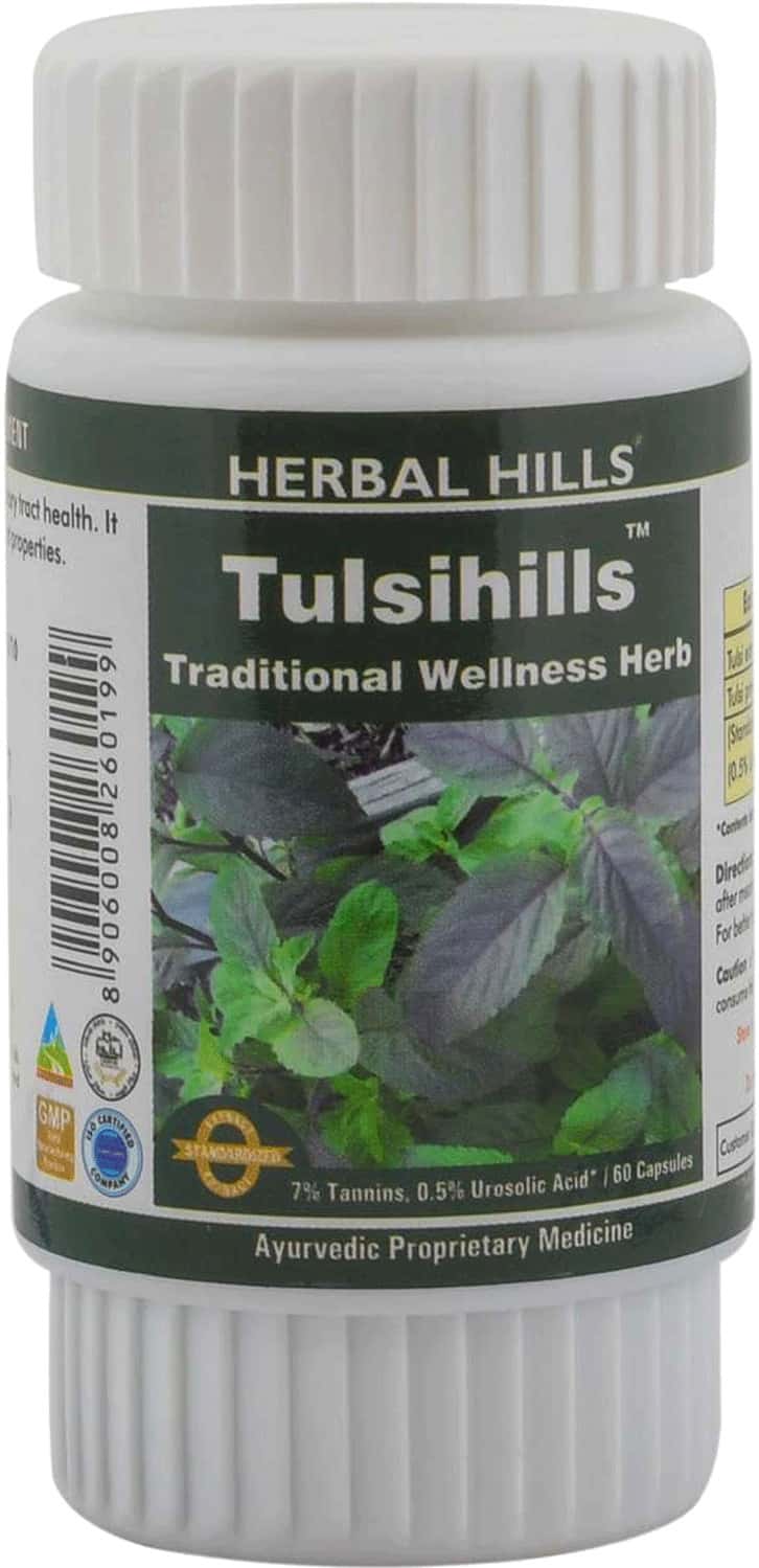 Herbal Hills Tulsihills Capsules - 60 Capsule | Tulsi Capsules | Holy Basil