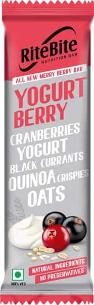 Ritebite Yogurt Berry Breakfast & Nutrition Bar 35G - Pack Of 1