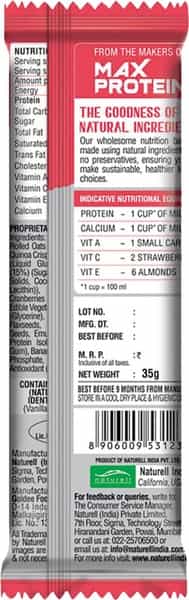 Ritebite Yogurt Berry Breakfast & Nutrition Bar 35G - Pack Of 1