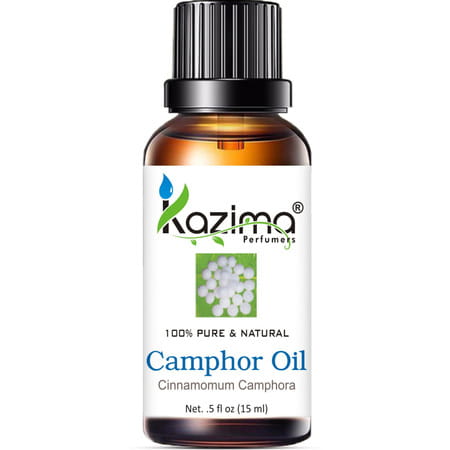 Kazima Camphor Essential Oil (15ml) Pure Natural For Skin Care & Hair Treatment (15 Ml)