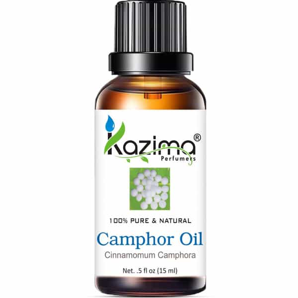Kazima Camphor Essential Oil (15Ml) Pure Natural For Skin Care & Hair Treatment (15 Ml)
