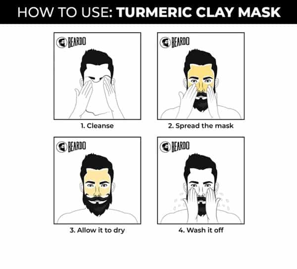 Beardo Turmeric Clay Mask For Men - 50 Gm