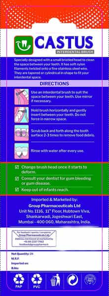 Castus Interdental Brush 1 No's