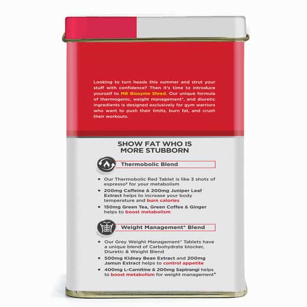 Muscleblaze Biozyme Shred | 90 Tablets | Supports Weight Management & Boosts Metabolism