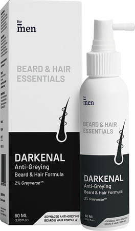 Formen Darkenal Anti Greying Beard & Hair Formula | Pigmented | Hair Greying | Thinning|60ml