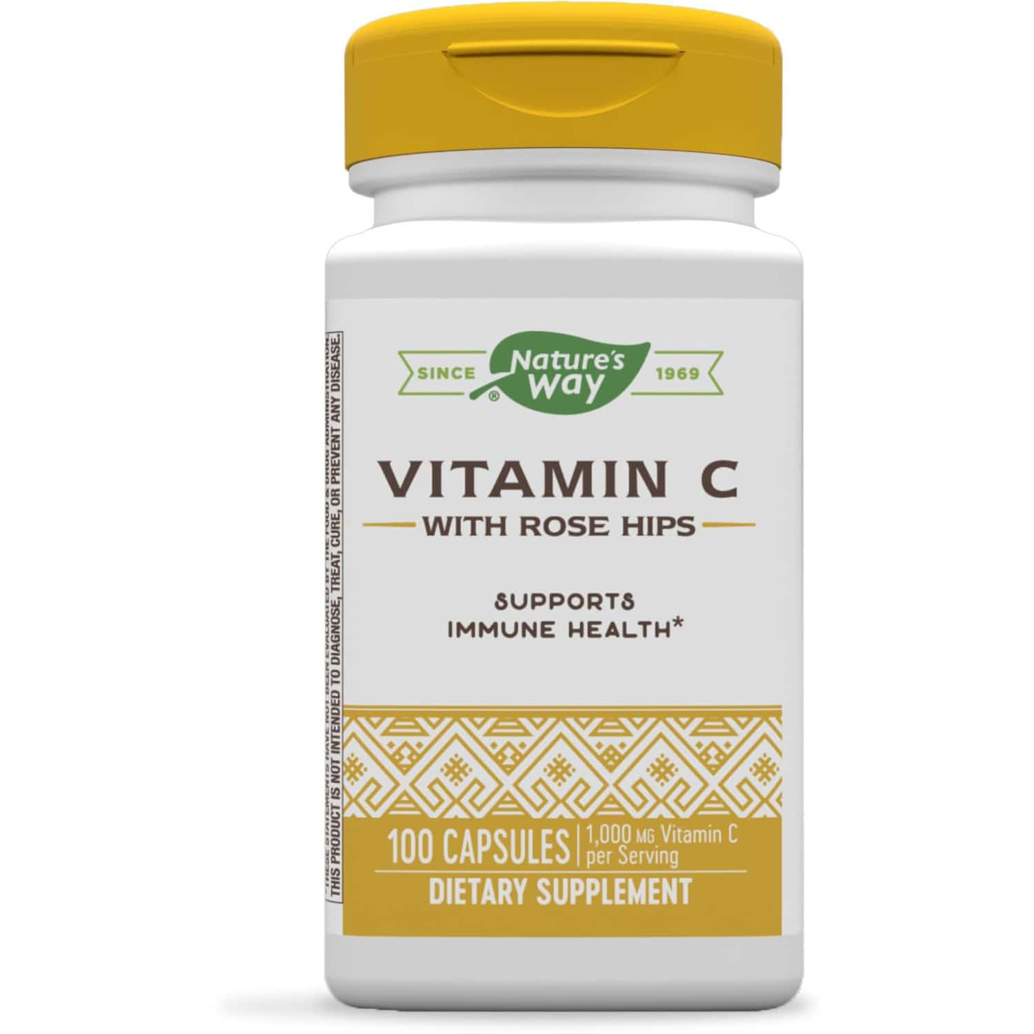 Nature's Way Vitamin C With Rose Hips; 1000 Mg Per Serving 100 Capsules