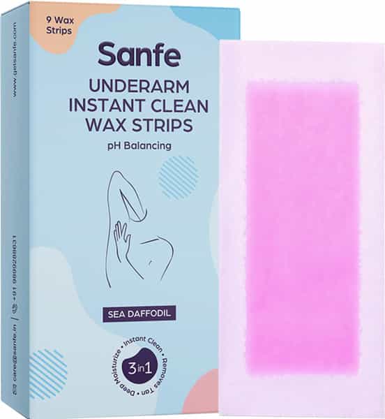 Sanfe Underarm Instant Clean Wax Strips Pack Of 9