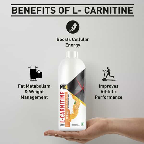 Muscleblaze Liquid L - Carnitine 1100Mg (Tangy Orange | 450Ml | 30 Servings)