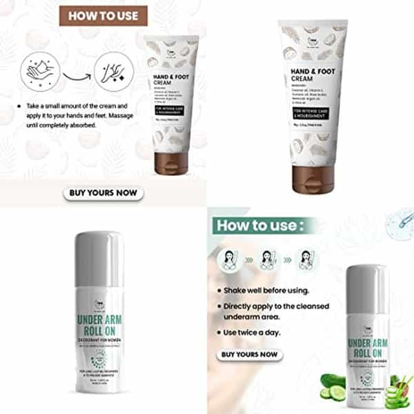 Tnw The Natural Wash Under Arm Roll On And Hand & Foot Cream