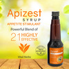Apizest Syrup 225 Ml | For Boosting Healthy Appetite | Promotes Weight Gain (Pack Of 2)