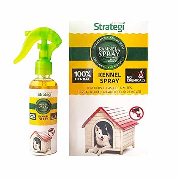 Herbal Strategi Kennel Spray Protection From Ticks Fleas Lice & Mites 100 Ml