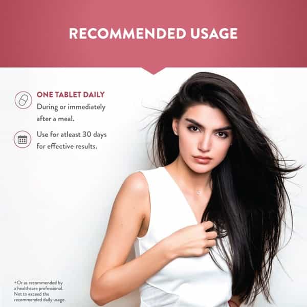 Swisse Beauty Biotin+ With Nicotinamide Rose Hips & Vitamin C | 60 Tablets Bottle