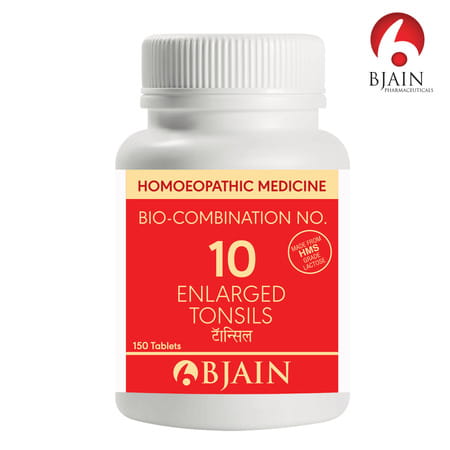 Bjain Bio-Combination No.10 (Enlarged Tonsils) Tablet - 15Gm
