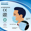 Quarant 3 Ply Protective Surgical Face Mask With Adjustable Nose Pin Uv Sterilized - Pack Of 50