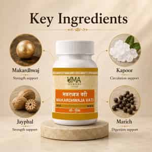 Uma Ayurveda Makardhwaj Vati Ayurvedic Tablets 80 Tab
