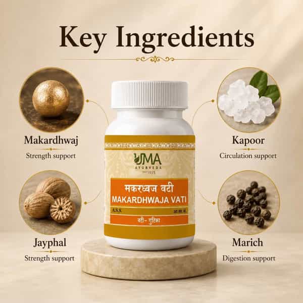 Uma Ayurveda Makardhwaj Vati Ayurvedic Tablets 80 Tab