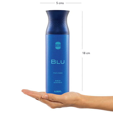Ajmal Wisal Eau De Parfum 50ml Perfume For Women And Blu Homme Deodorant 200ml For Men