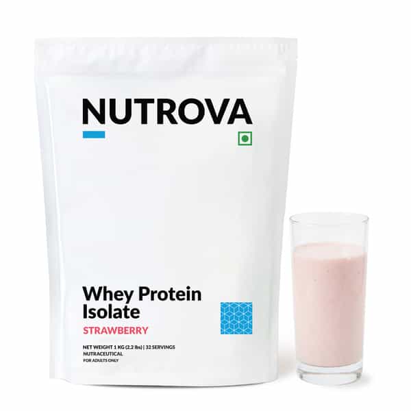 Nutrova Whey Protein Isolate (Strawberry) - 1 Kg