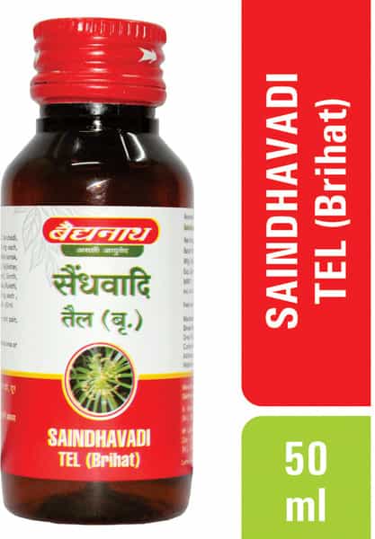 Baidyanath Asli Ayurved Saindhavadi Tel (Br.) 50Ml Oil (Pack Of 2)