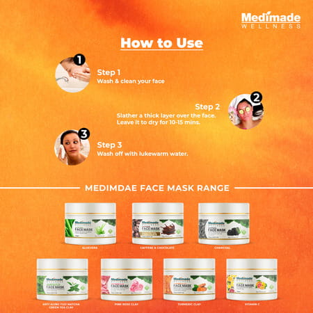 Medimade Turmeric Clay Face Mask - 250 Gm