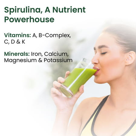 Vlado'S Himalayan Organics Spirulina Powder | For Men & Women | Contains 62% Protein - 100g