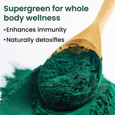 Vlado'S Himalayan Organics Spirulina Powder | For Men & Women | Contains 62% Protein - 100g