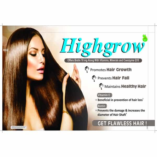 Highgrow Hair Growth Tablets Of 30 (Pack Of 3)