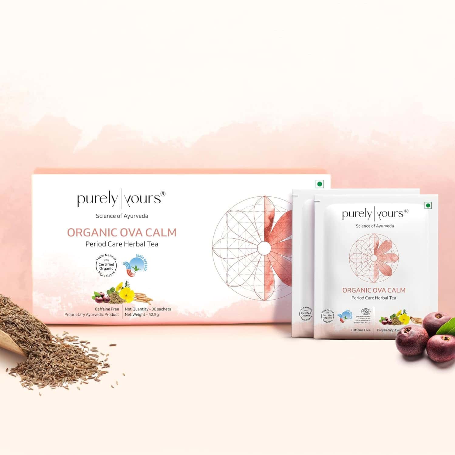 Purely Yours Ova Calm Herbal Tea For Period Pain - 30 Sachets