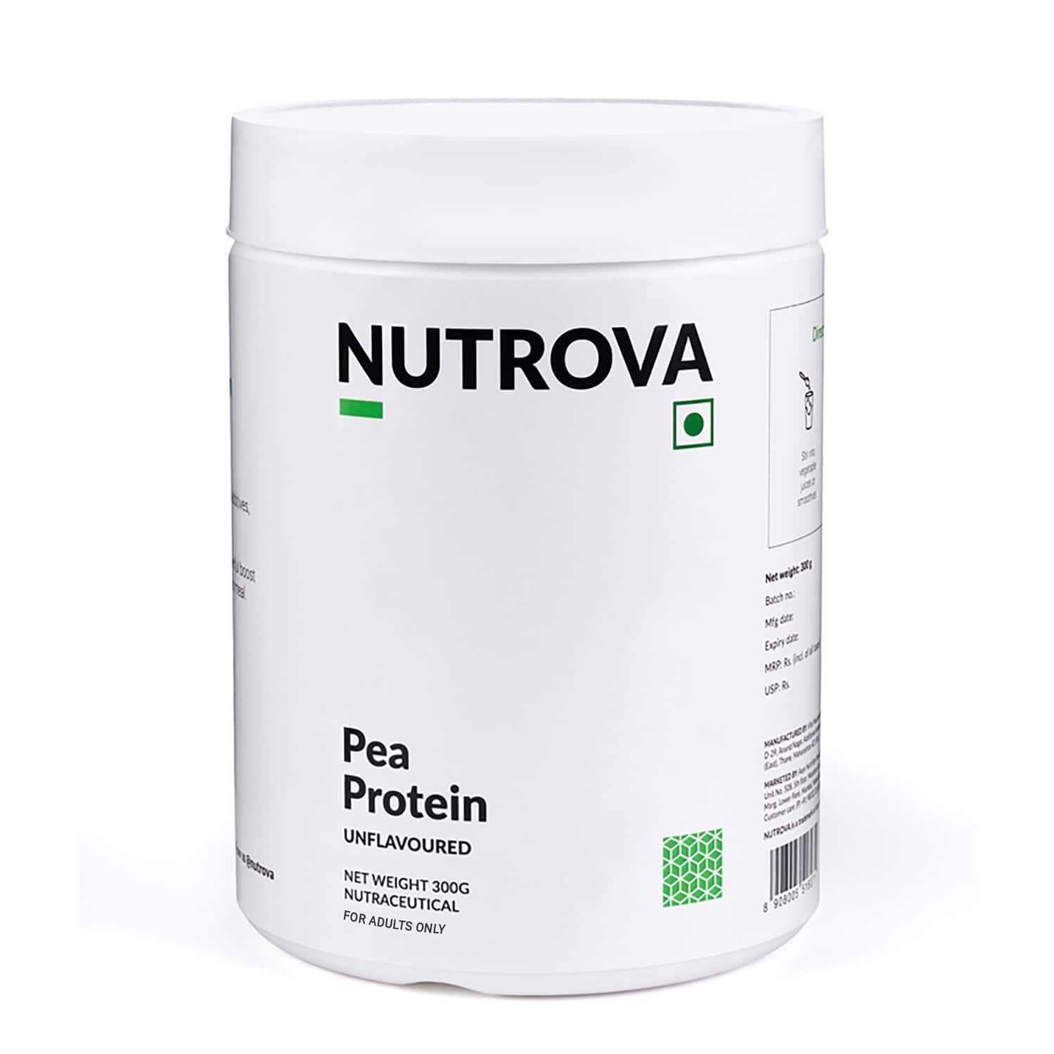 Nutrova Pea Protein - 300 Grms