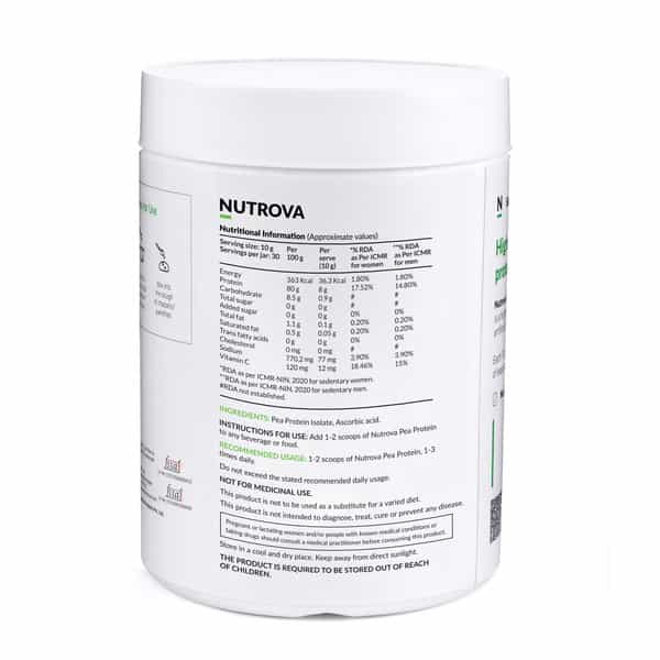 Nutrova Pea Protein - 300 Grms