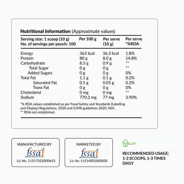 Nutrova Pea Protein - 300 Grms