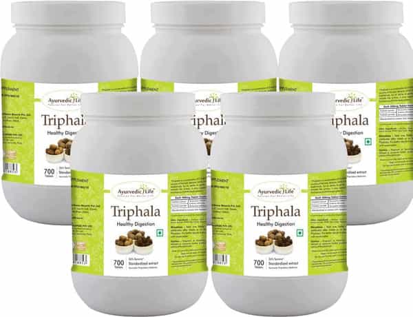 Al-Ayurvedic Life Triphala Tablets - 700 Tablets Value Pack Of 5