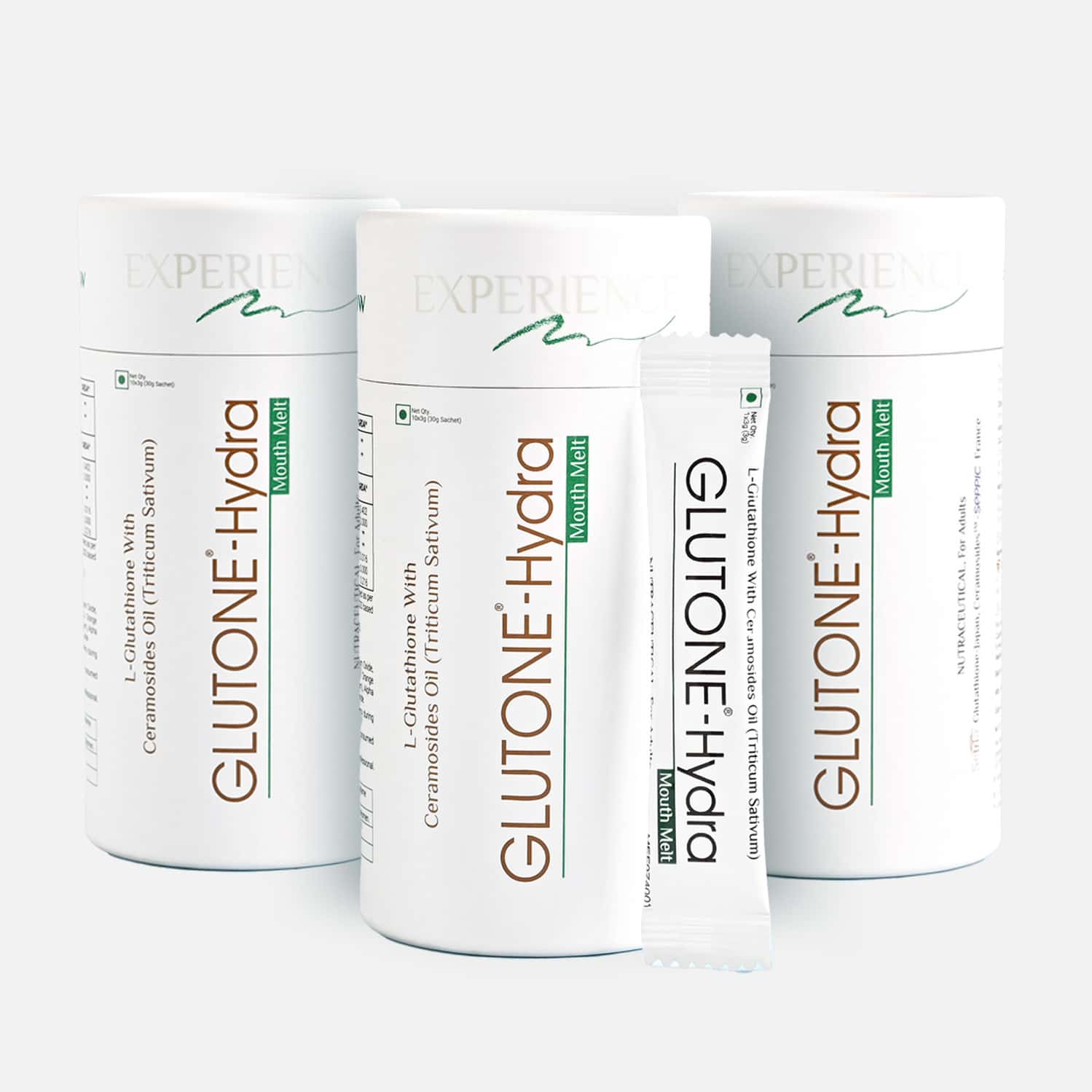 Glutone-hydra Mouth Melt Setria Glutathione With Ceramosides Mouth Melts Pack Of 30 Sachets