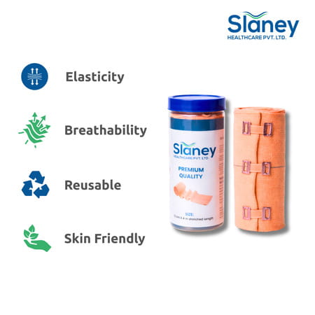 Slaney Crepe Bandage 15Cm X 4Mtr