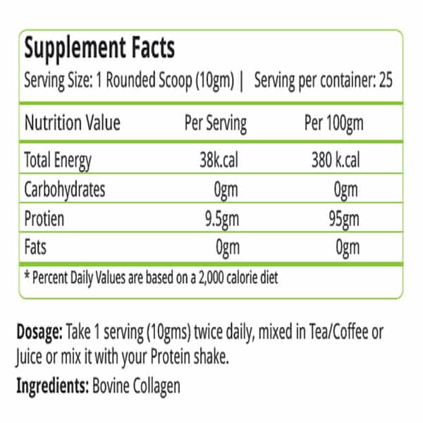 Natures Velvet Collagen Powder 250 Gms