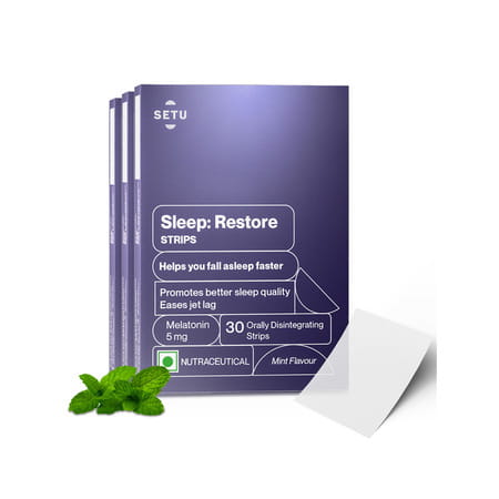 Melatonin 5mg - 90 Orally Dissolving Strips | Plant Based| Tasty Mint Flavor