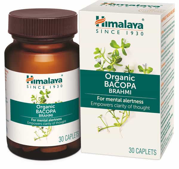 Himalaya Organic Bacopa | Brahmi | For Mental Alertness | Caplets | 30 No's