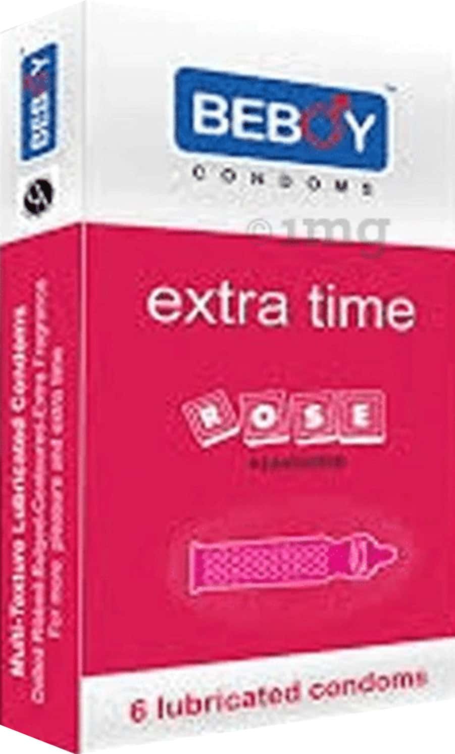 Beboy Extra Time Flavored Condom Rose - 12 Count